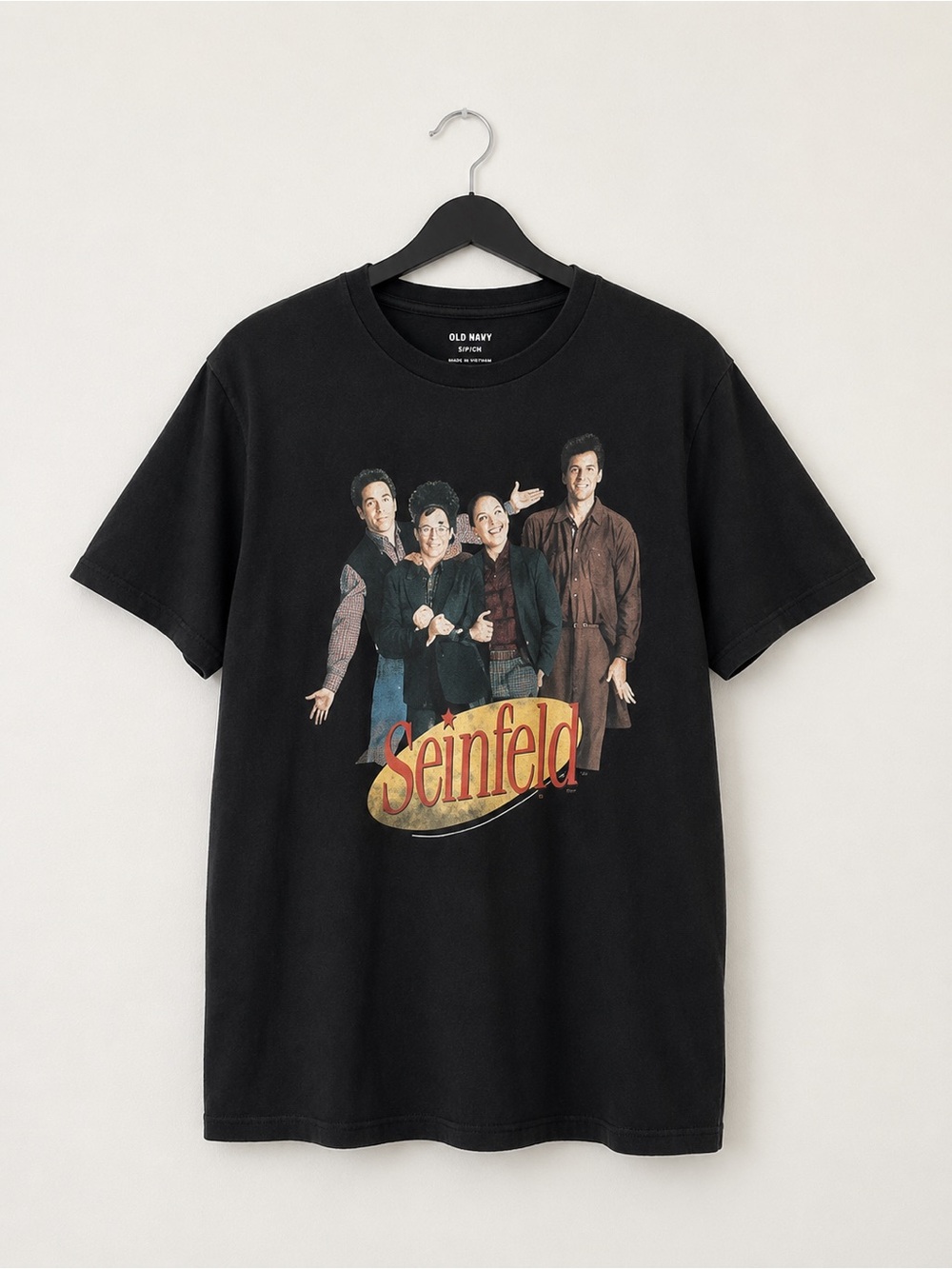 Old Navy Seinfeld T-Shirt Cotton Graphic Cast Print Small 90s Sitcom Tee
